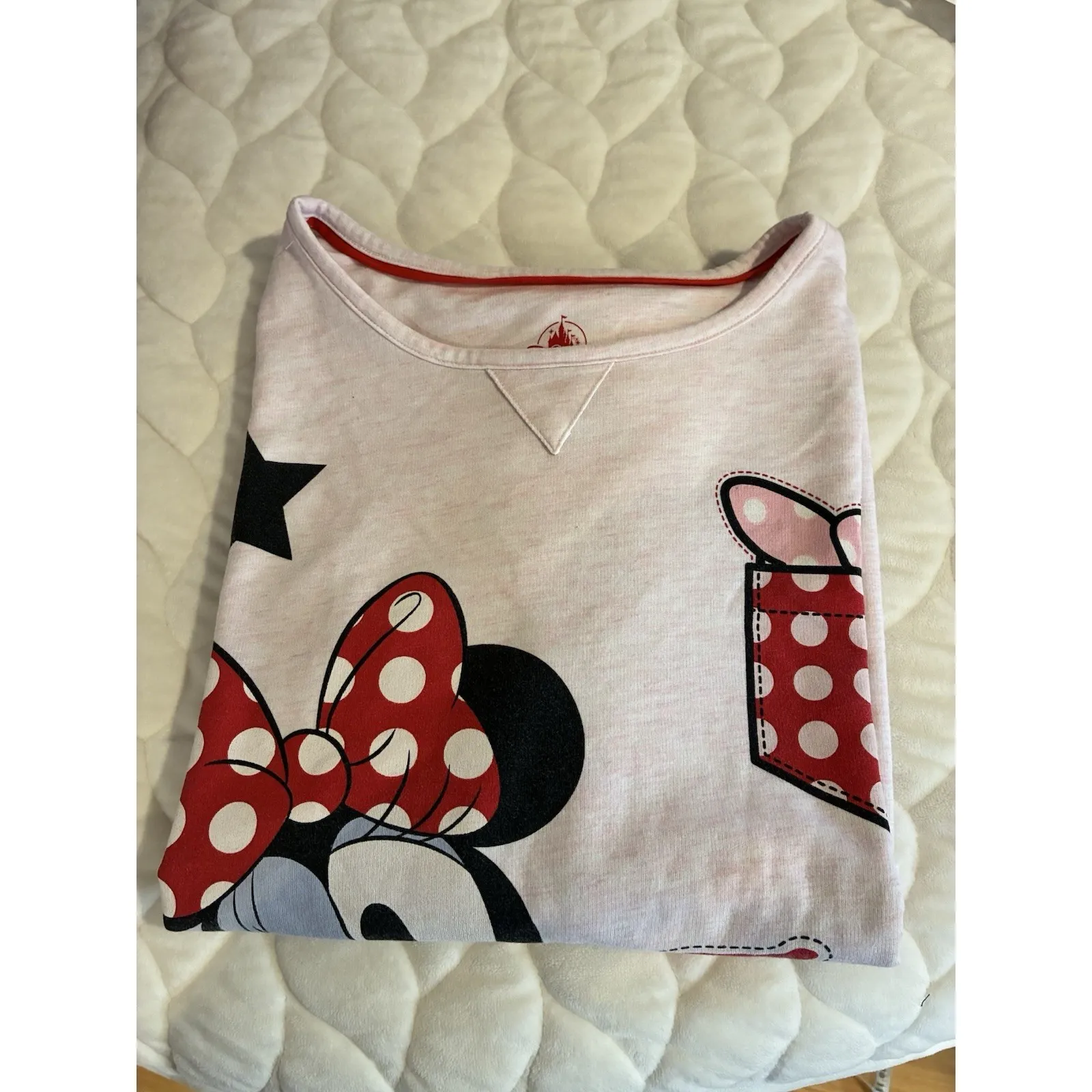Disney Parks Minnie Mouse Pink Nightshirt XS –‎ Cute Graphic Sleep Tee - Image 3