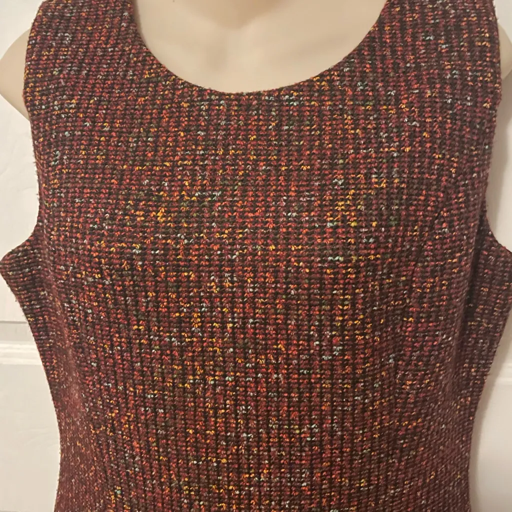 Liverpool Rich Brown Textured Mini Dress p2p 16 inches length 35 inches - Image 3