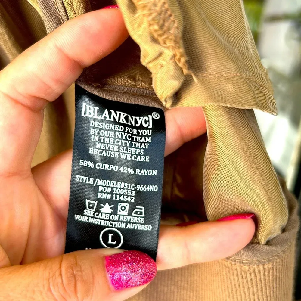 Blank NYC tan brownish bomber jacket - Image 5