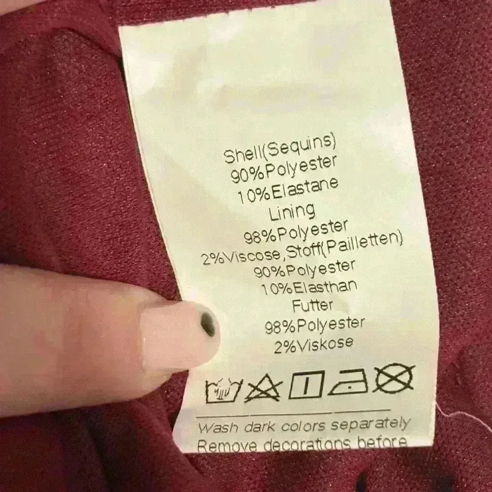 Grace Karin Rudy Red Sequin Mini Dress New With Tags - Image 5