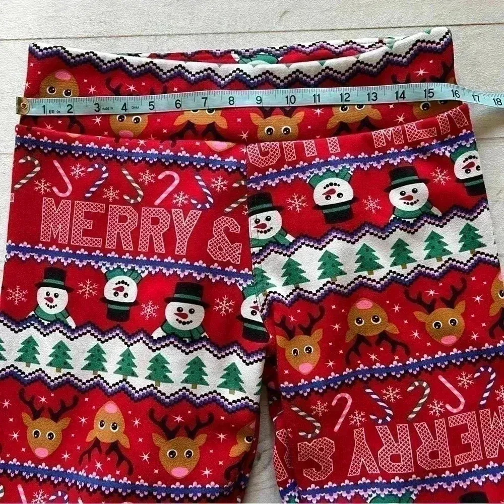 NOBoundaries Women’s fleece lined Pajamas holiday Christmas sizeXL (15-17) Xmas - Image 9