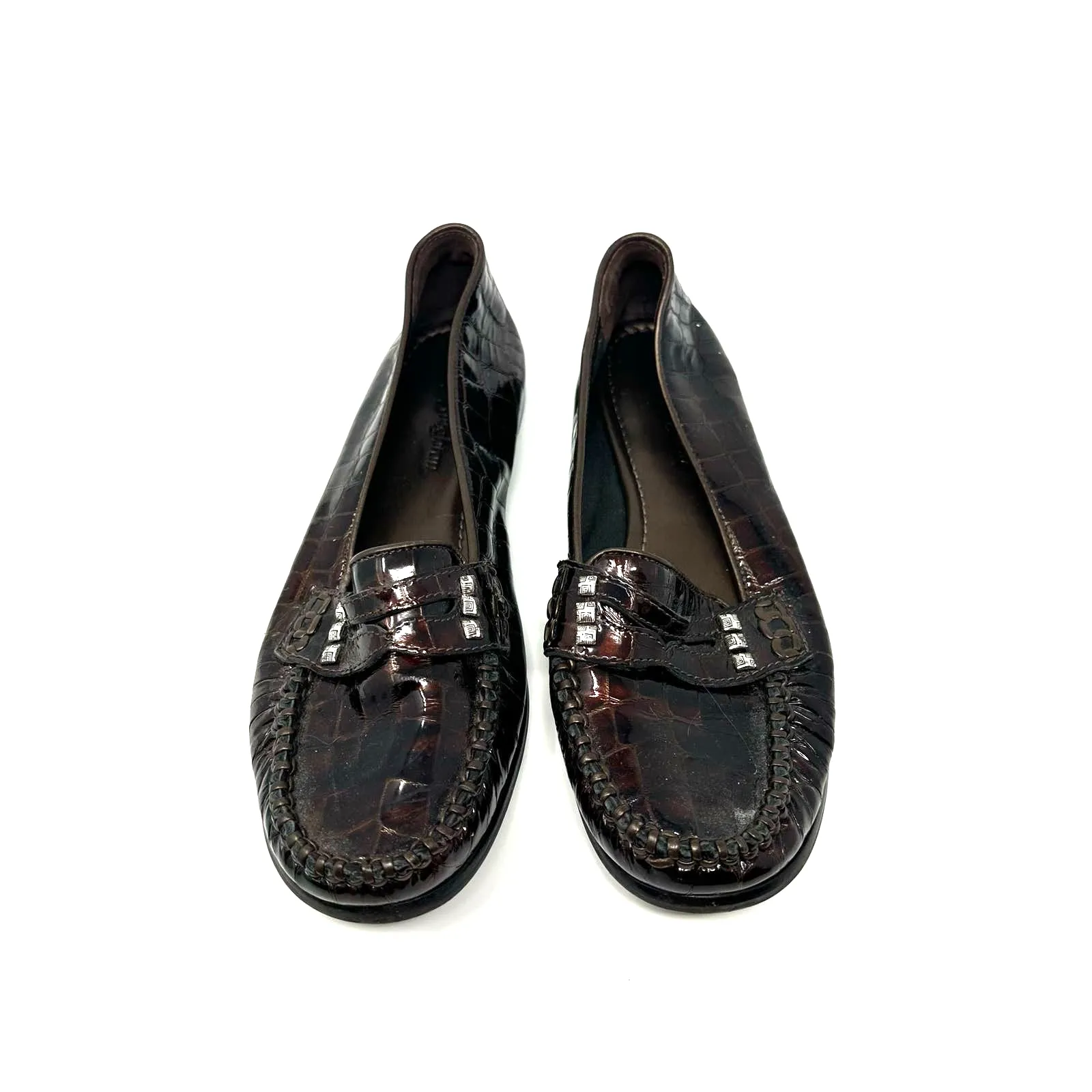 Brighton size 6 R 8541 dark brown loafers‎ flats - Image 10