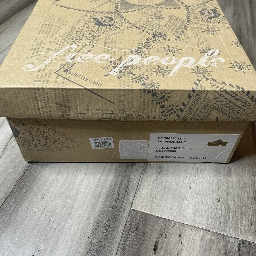 NEW Free People Calabasas Clog Heels Studded Women's Washed Taupe Size 41 11 - Image 8