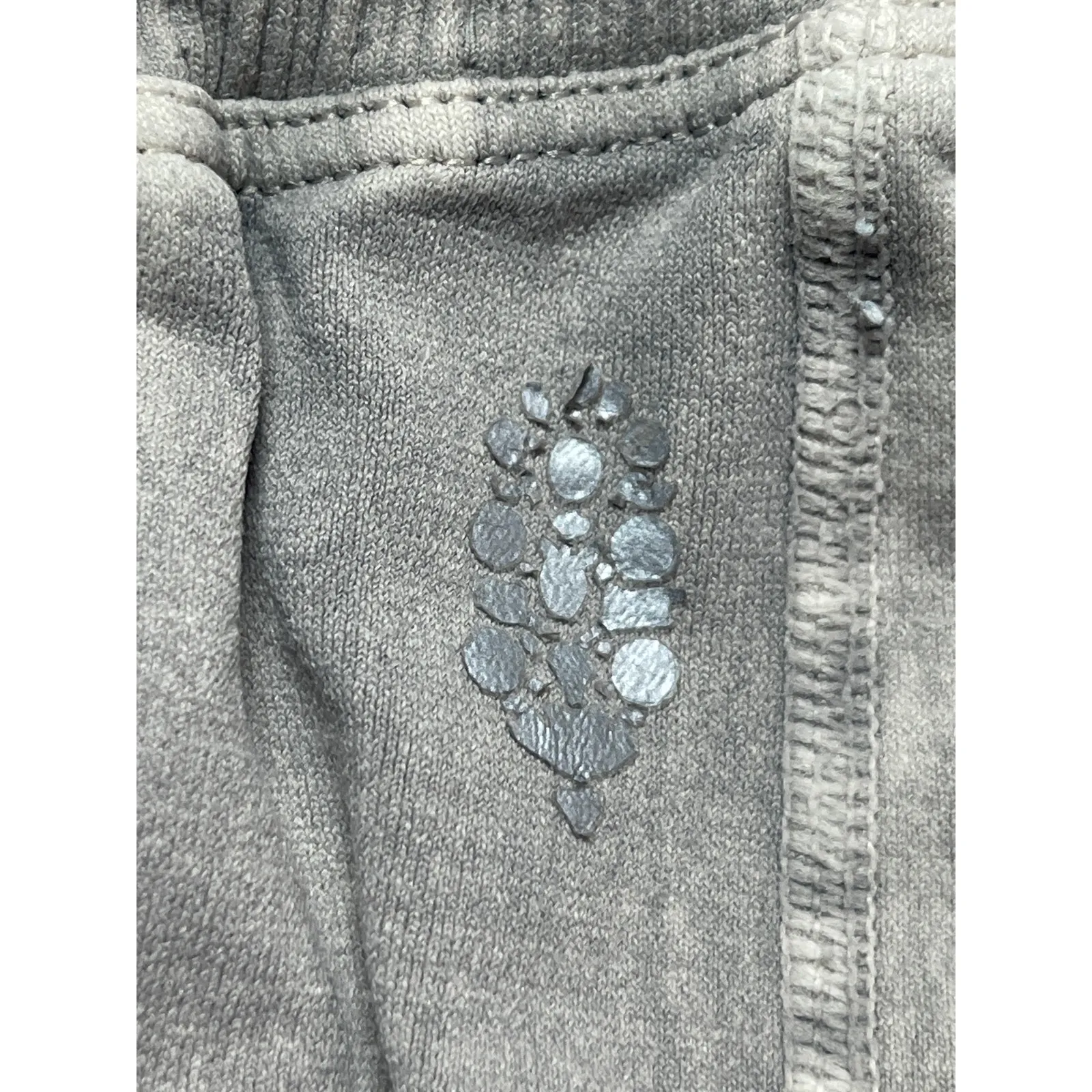 Free People FP Movement Women's Gray High Rise Flare Trousers Pants Size M/L - Image 5