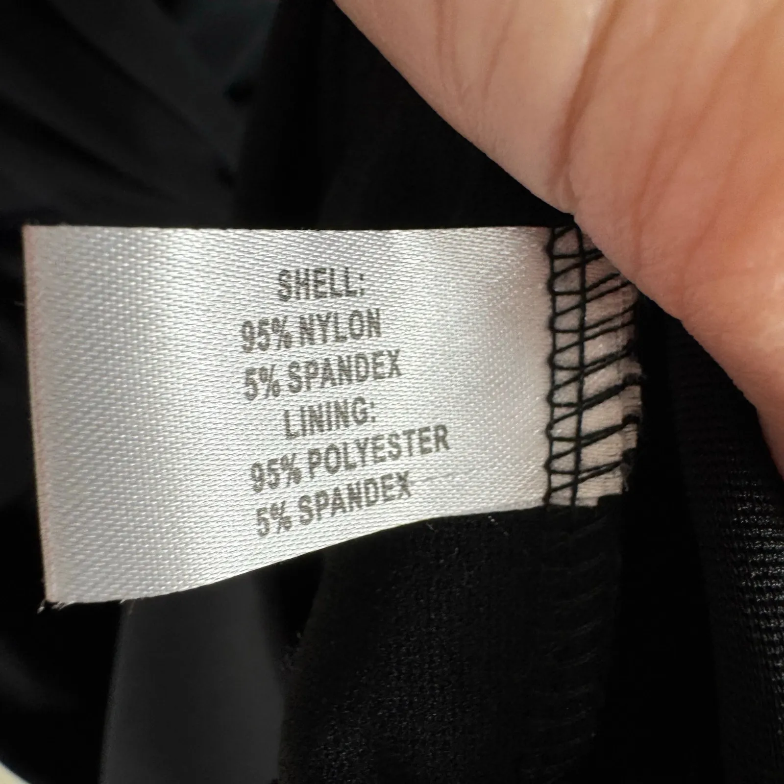 Boston Proper Black Nylon 3/4 Sleeve Jersey Knit V-Neck Sheath Dress Size 10 - Image 6