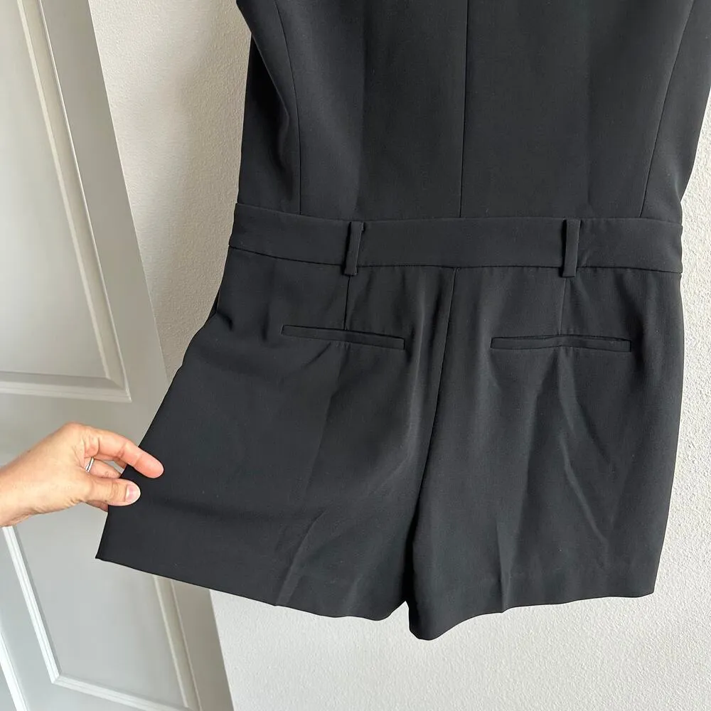 Michael Kors Crepe Double-Breasted Romper Size 6 New - Image 5