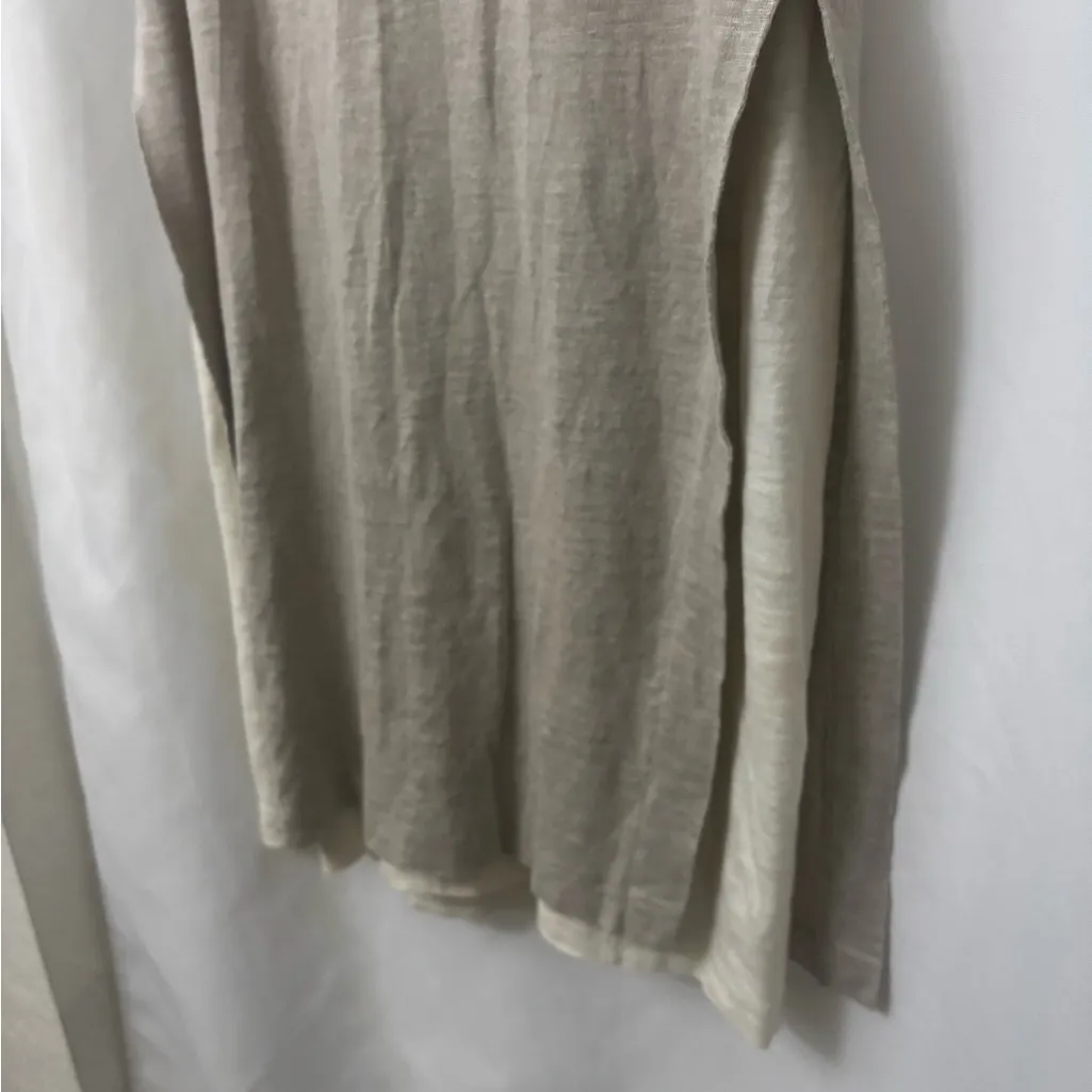 Gentryportofino made in Italy size I (is small) Cream Sleeveless Mini Dress - Image 3