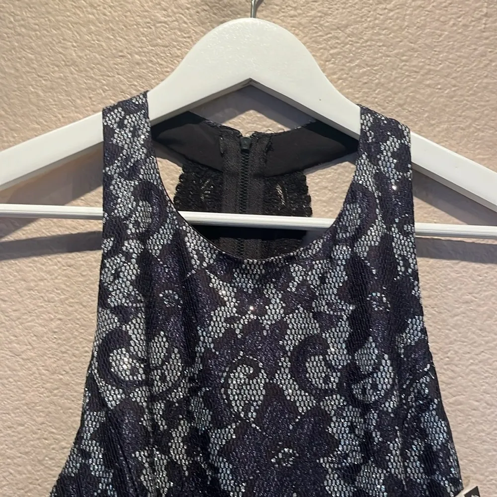 New Lord & Taylor Design Lab Women’s Navy Blue Sparkly Dress Size Large NWT - Image 5