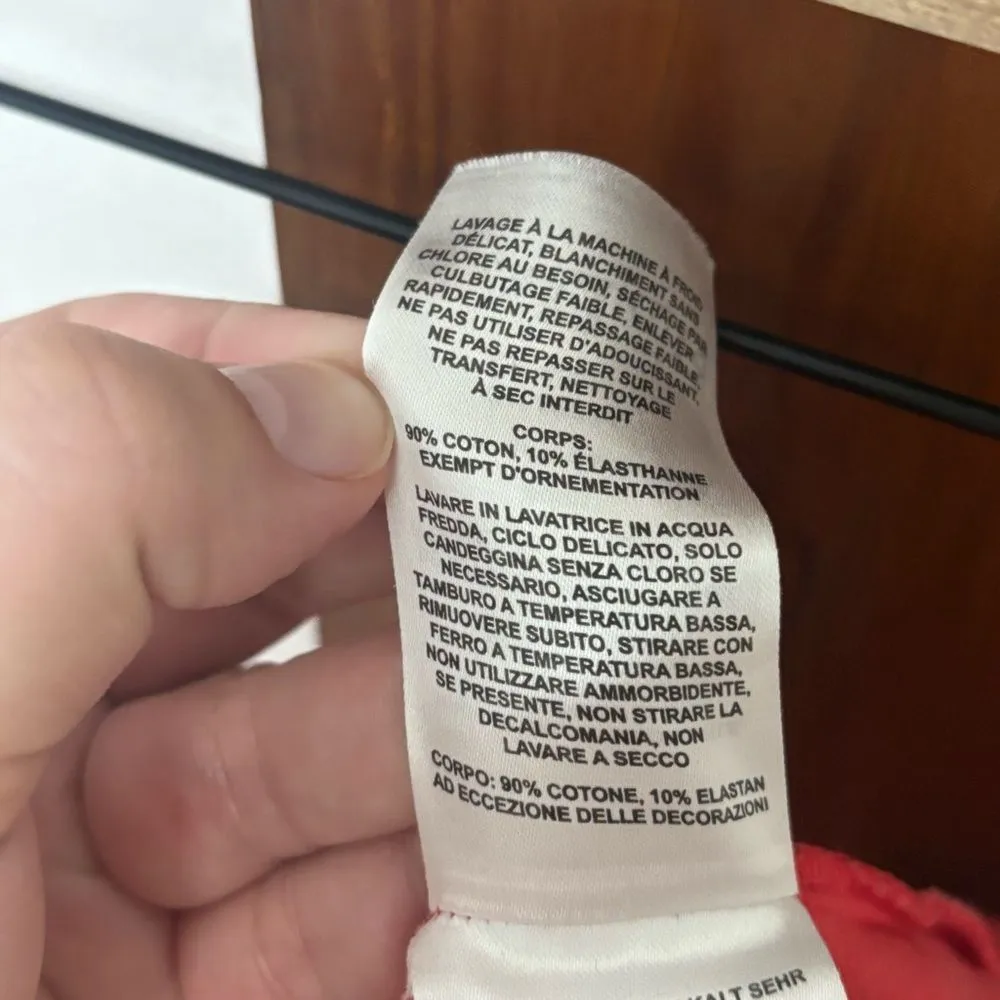 Mountain Hardwear‎ Coral Red Striped Athletic Hiking Skirt Size Medium - Image 6