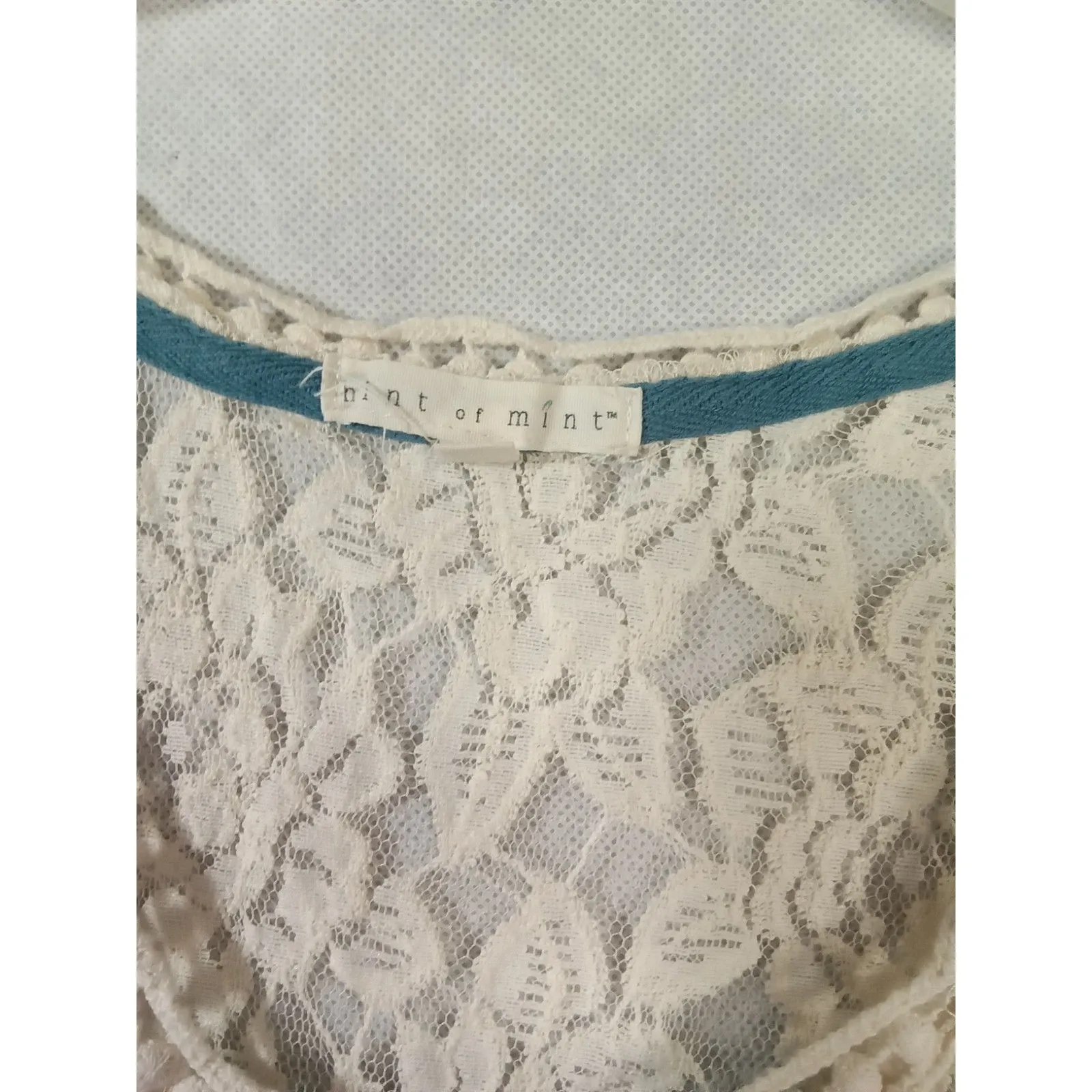 Hint Of Mint Women Medium Green‎ Floral Lace Floral Tank Top - Image 7