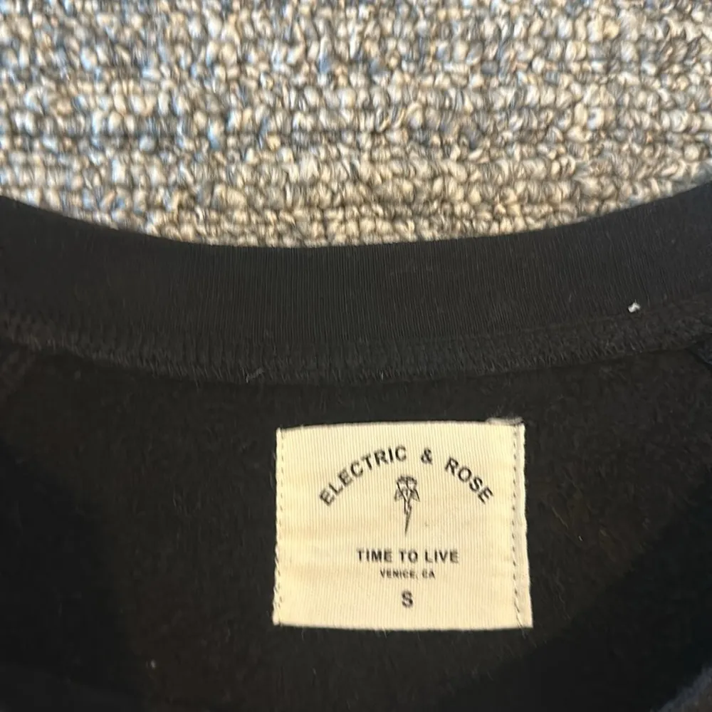 Electric & Rose Sunday Sweatshirt Dress Sz S Black - Image 8