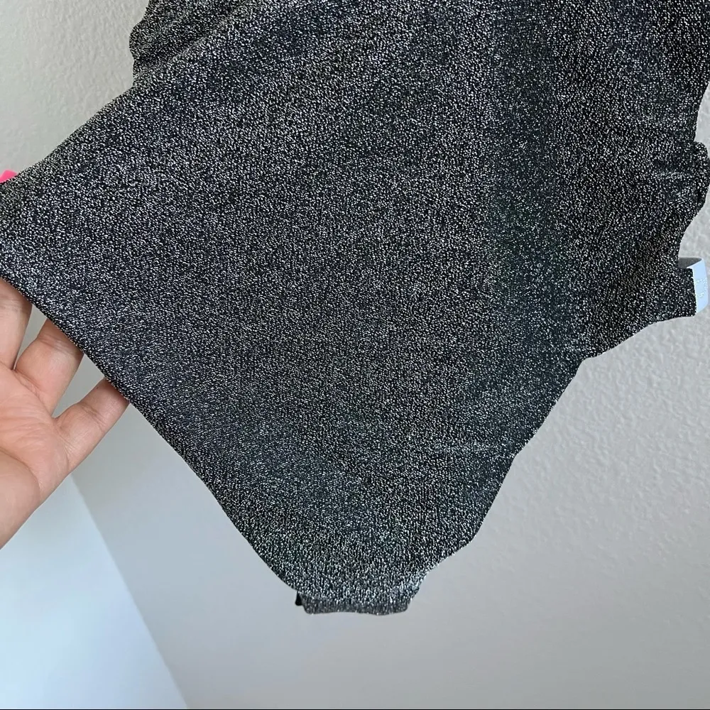 NWT Bebe Metallic One Piece Strappy Side Swimsuit Small - Image 9