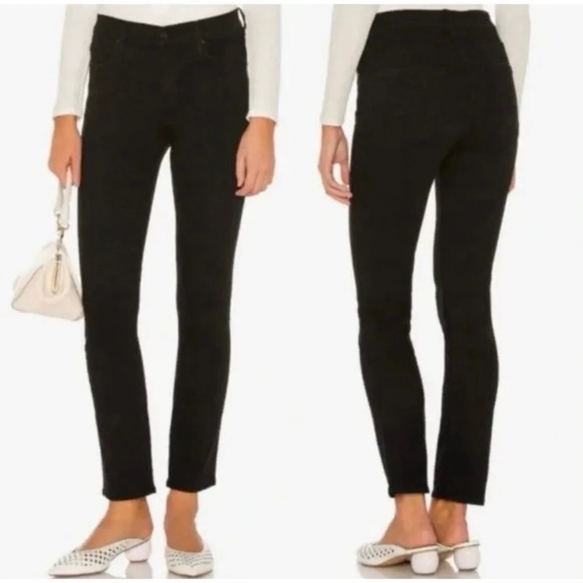 MOTHER The Mid Rise Dazzler Ankle Jeans Black Women's Size 27 Not Guilty - Image 3