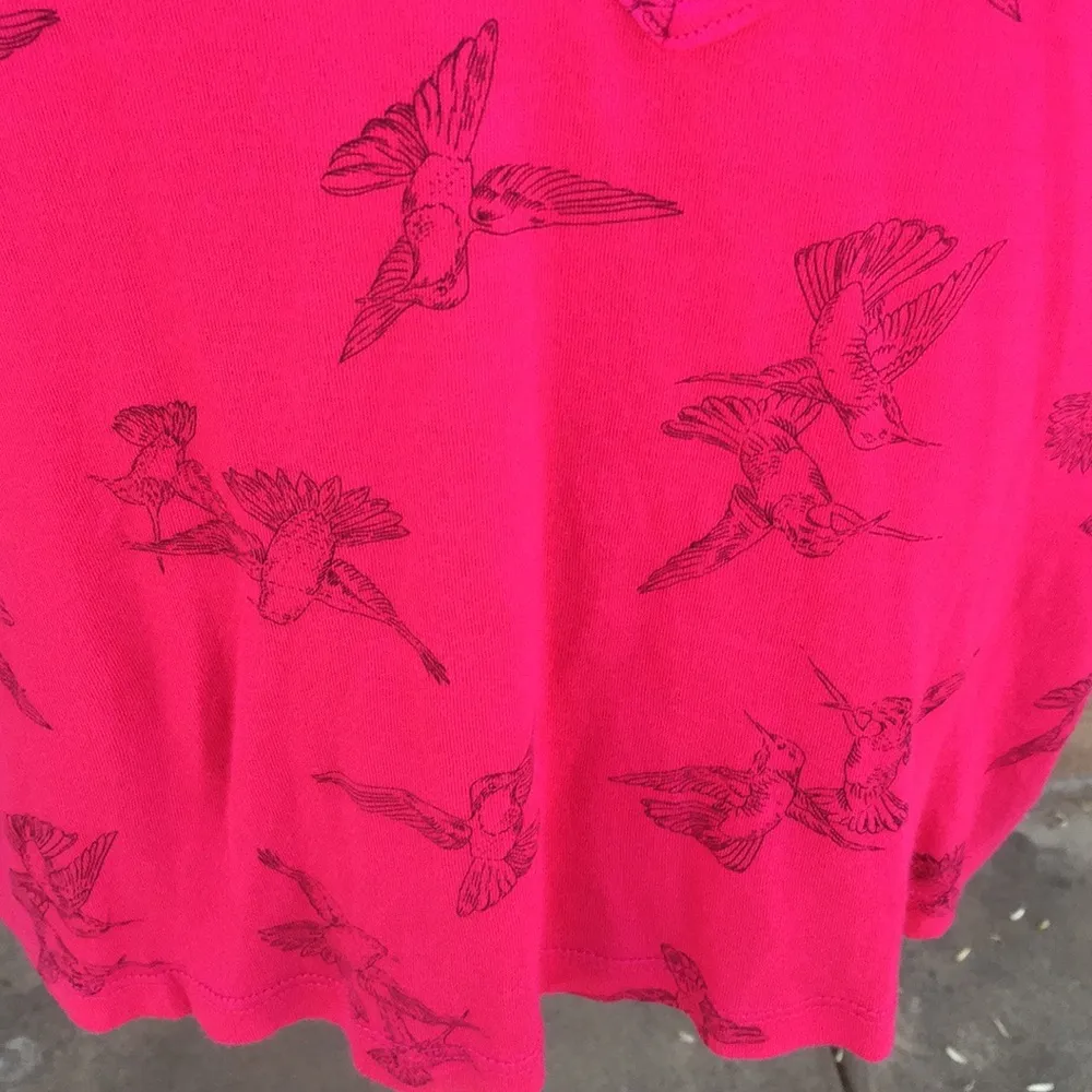 💜Happening in the present pink bird top - Image 5