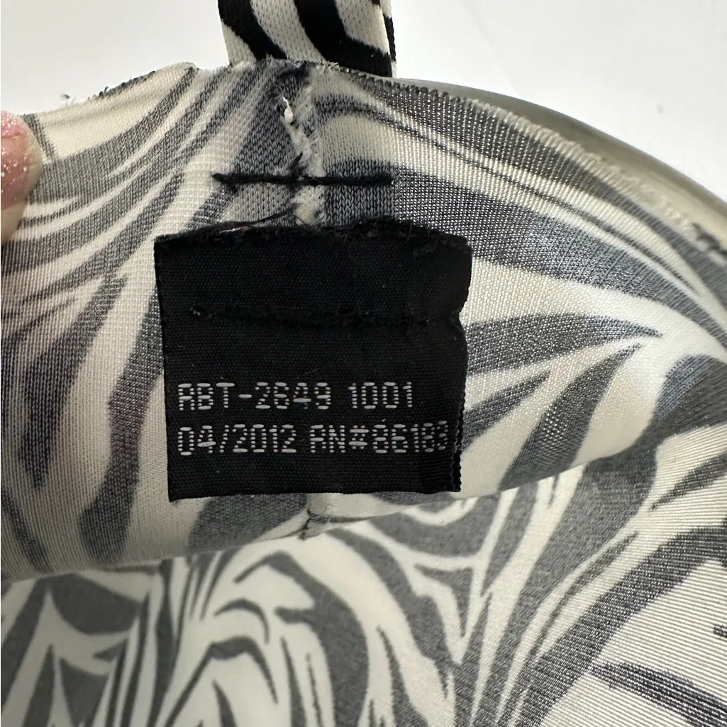 Capelli New York Zebra Print Rain Boots Black White Women’s Size 7 US Waterproof - Image 3