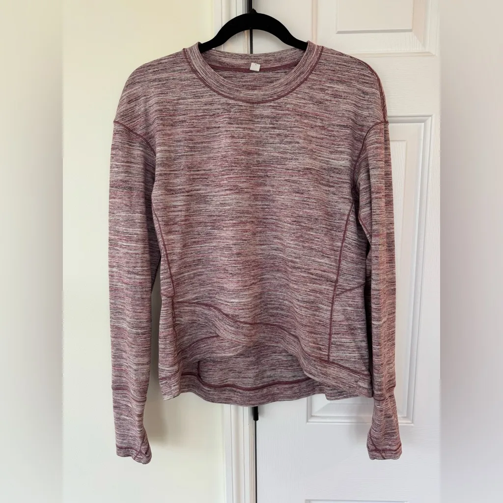 Lululemon Close to Crossing Long Sleeve *Rulu
Space Dye Camo Plumful Smoky Blush - Image 4
