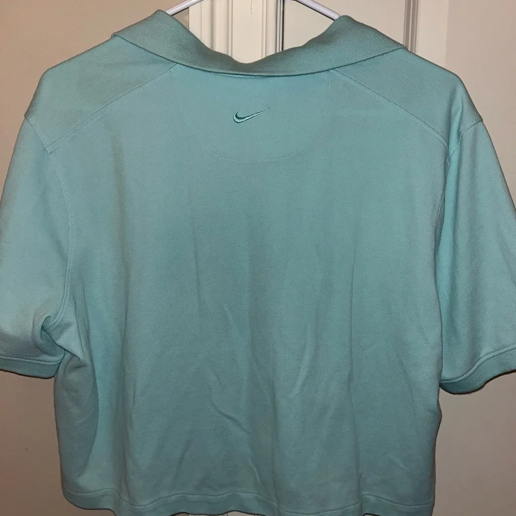Nike  Women's Aqua Button Down Shirt - Image 3