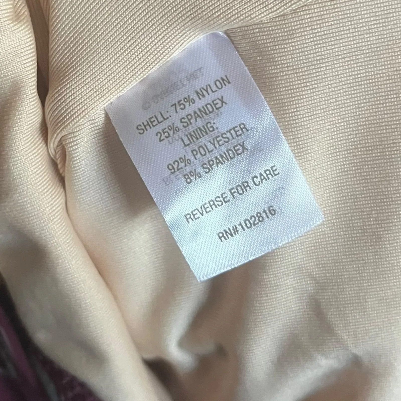 Garnet Hill Floral Print One Piece Swimsuit Ruched Sz 10 Burgundy Brown - Image 7