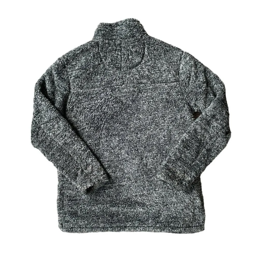 Alpine Sherpa women's M gray quarter zip pullover long sleeve zip up collared Size M - Image 6