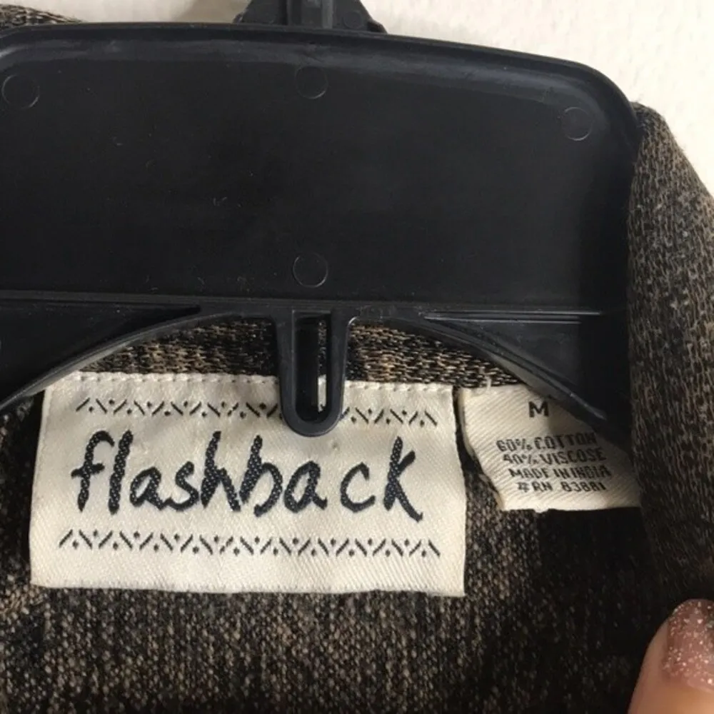 Flashback Embellished Jacket Lace Sequins Bronze Brown size medium - Image 6