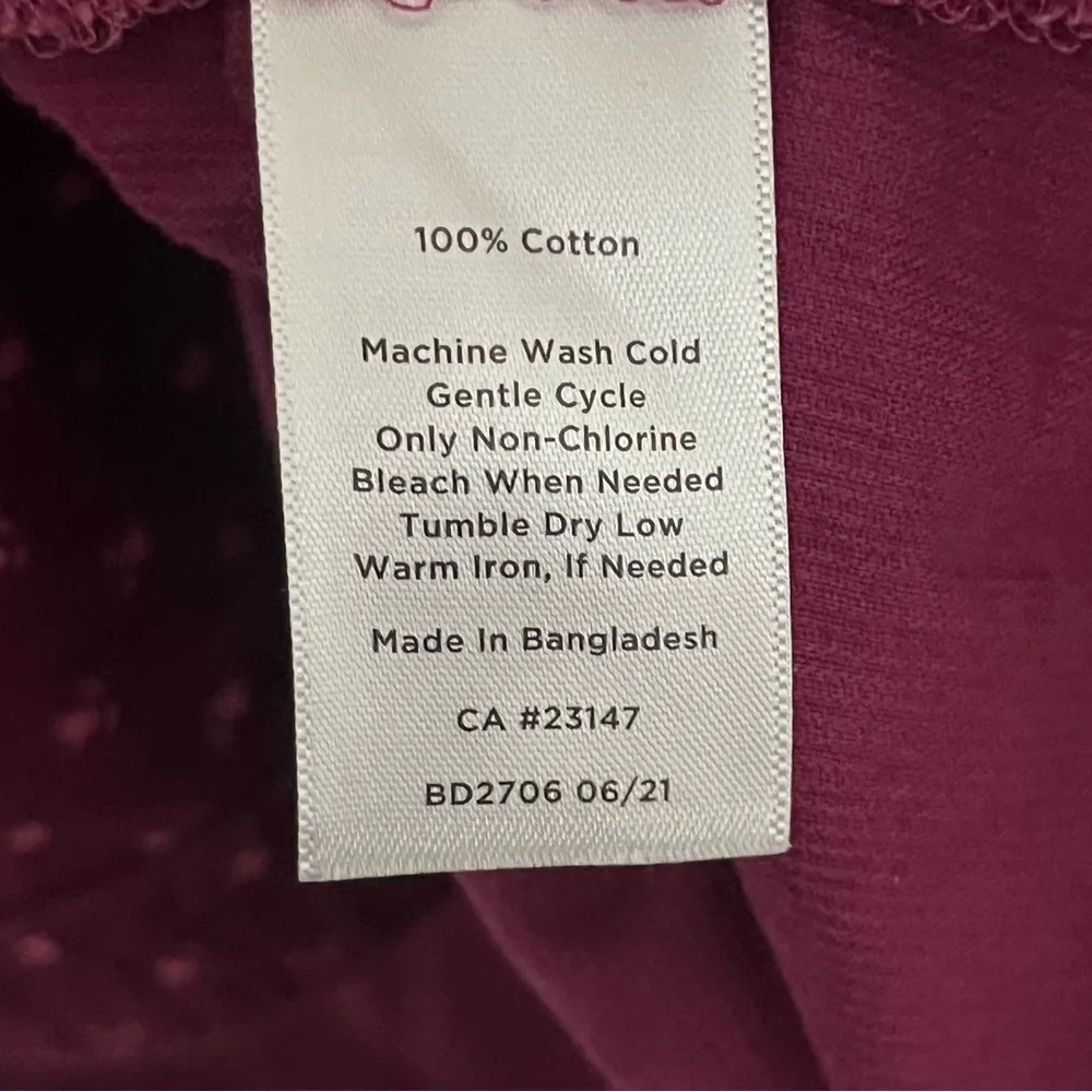 Women’s Talbots Corduroy Band Collar‎ Ditsy Floral Shirt Size 2XL Button Down - Image 3