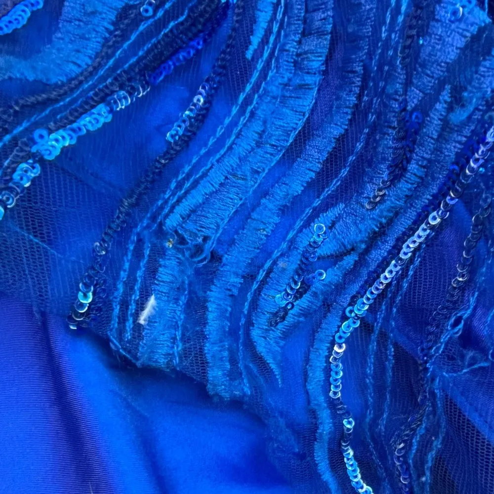 Jovani 60641 Royal Blue V-Neck Sequined Taffeta Ball Gown Prom Dress 8 - Image 13