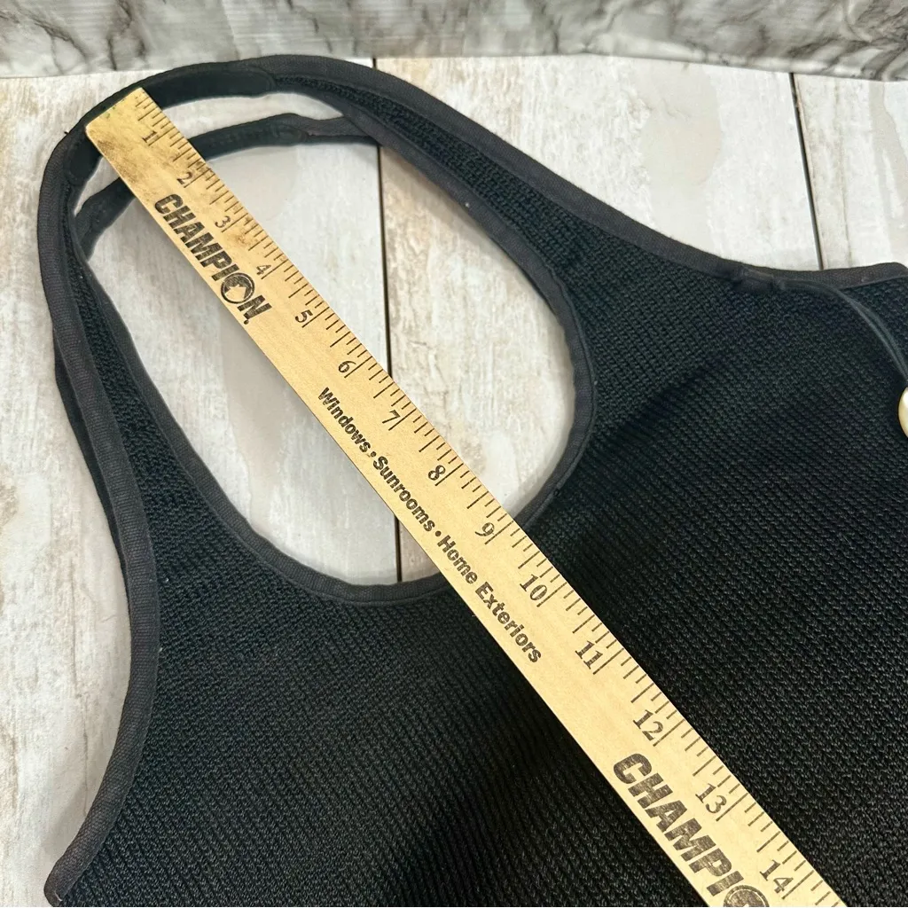 The Sak Large Black Knit Hobo Purse Tote Bag Carry All Everyday Slouchy - Image 12