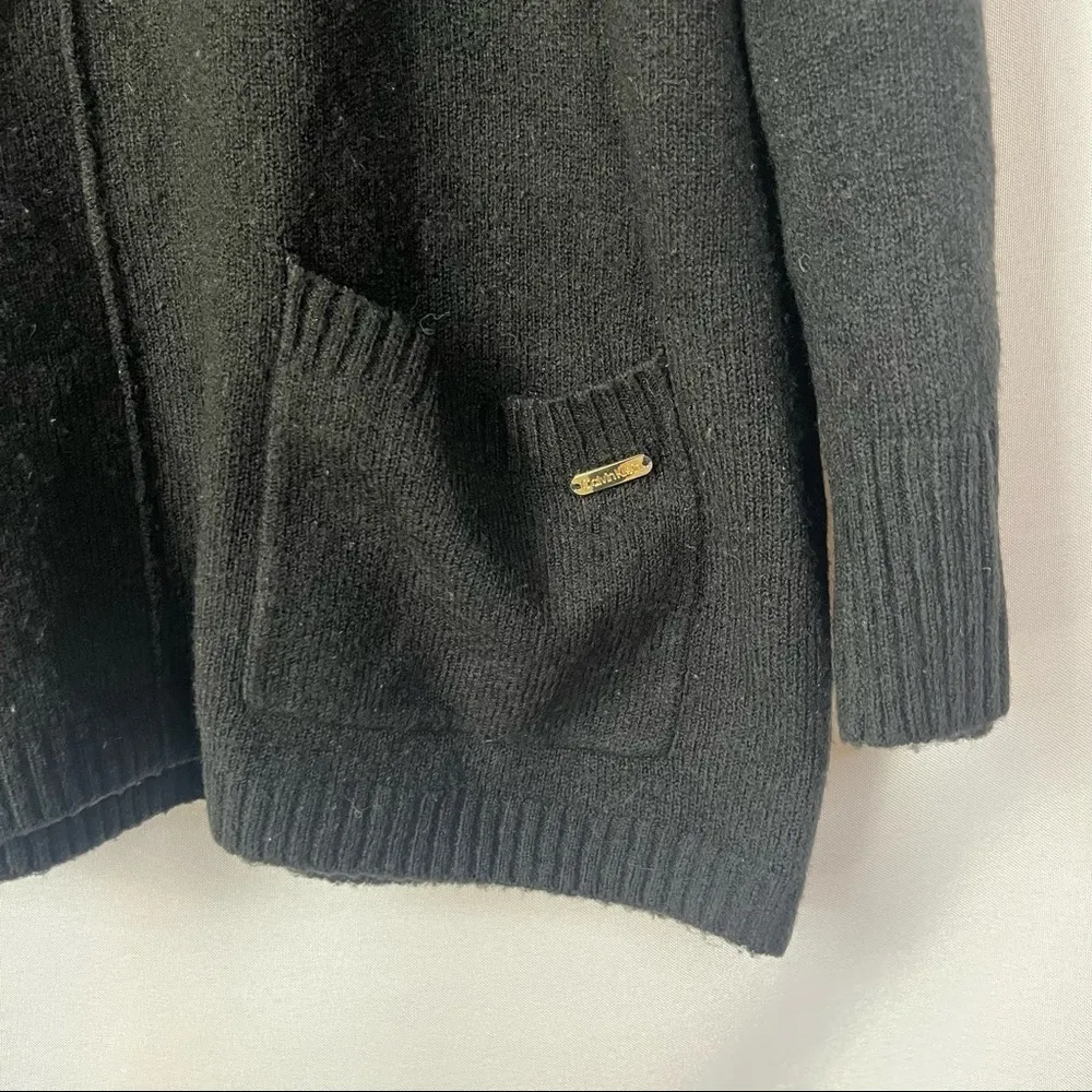 Calvin Klein Black Cowl Neck Patch Pocket Pullover Sweater XL - Image 4