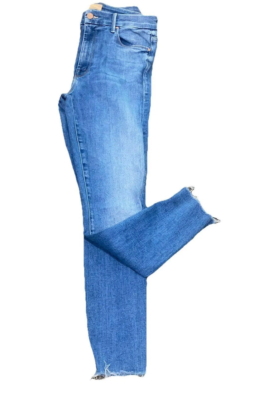 MOTHER High Waisted Looker Ankle Fray In Hey Sun Size 29 Blue - Image 7