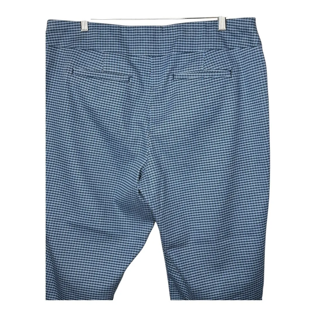 Croft & Barrow Houndstooth Effortless Stretch Pull On Pants Women Size‎ 18 Short - Image 7