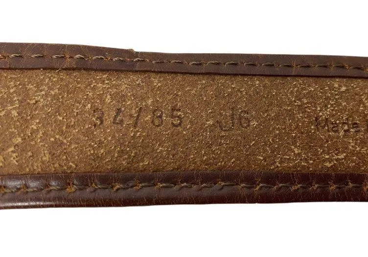 Johnston & Murphy Black and Brown Leather Belt - Image 6