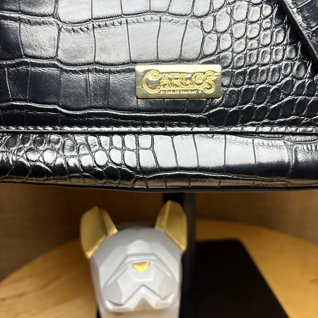 Carlos by Carlos Santana Black and Brown Croc - Image 4