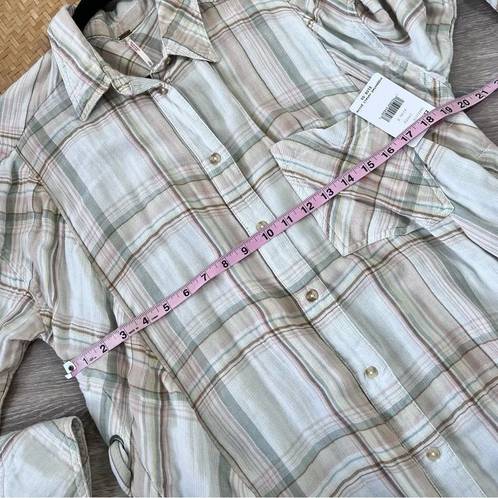 Nwt free people nordic day plaid top‎ - Image 5