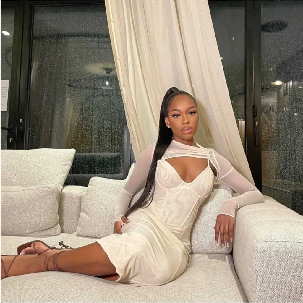 House of CB ‘Beatrice’ Beige Corset Midi Dress NWOT Size‎ S - Image 8