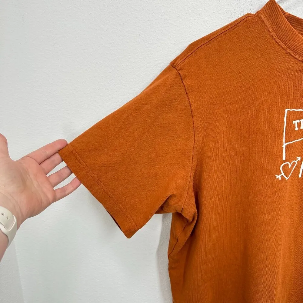 The Nike Tee Cropped Graphic Tee Texas Longhorns Burnt Orange Casual Size Medium - Image 7