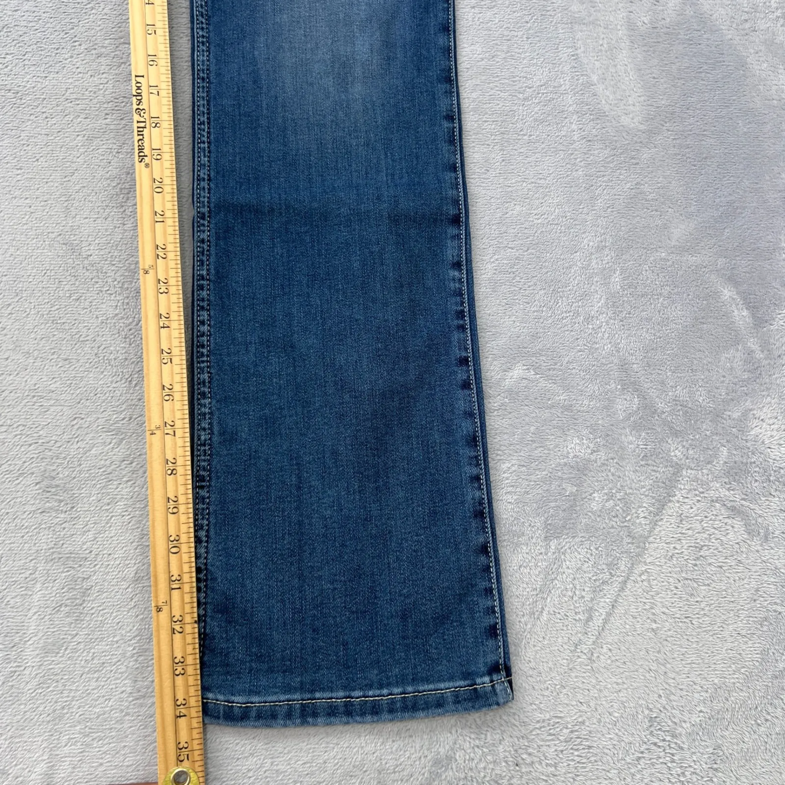Wrangler Q-Baby Ultimate Riding‎ Jeans Dark Wash Denim Straight Leg 9x34 Western - Image 10