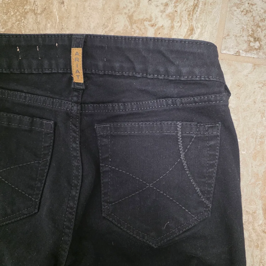 Ariat Womens Jeans Trouser Mid Rise Forever Wide Leg Pant Size 25 R Western 2045 - Image 5