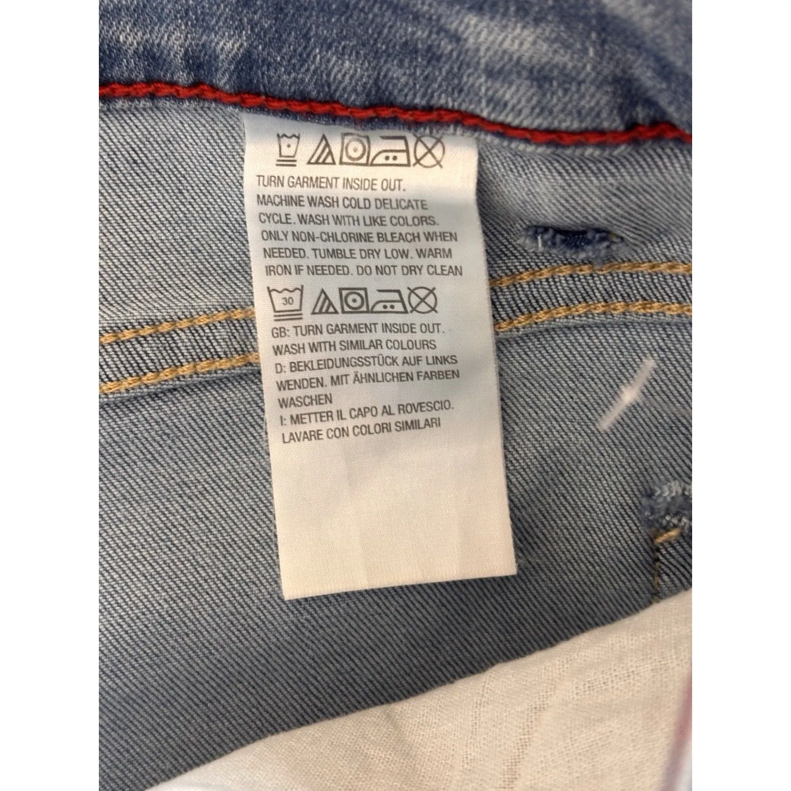 Peace Love World Denim Bermuda Shorts Light Wash Petite 12P NEW! - Image 3