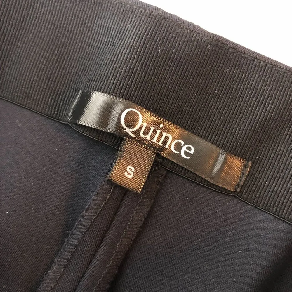 Quince Womens Ultra-Stretch Ponte Pintuck Ankle Pant Navy Blue S - Image 5