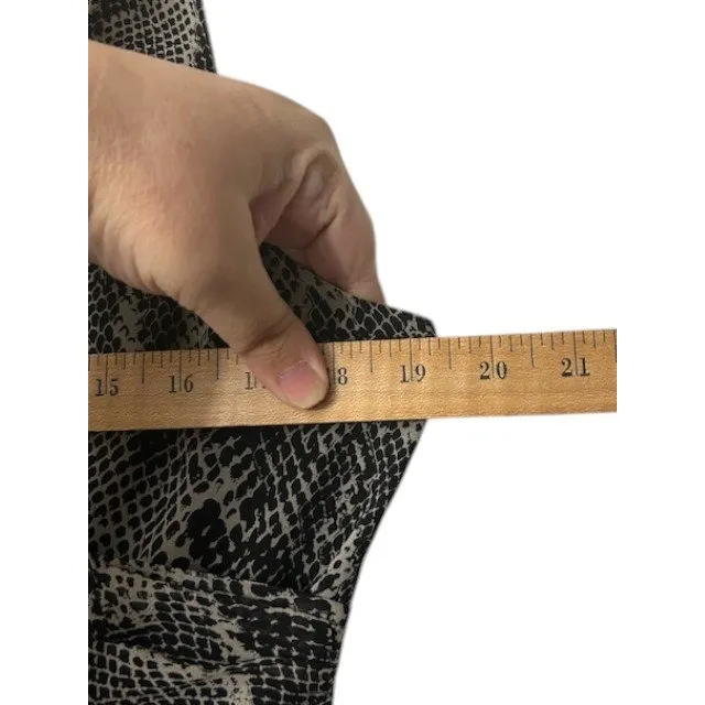 Snakeskin Print Sleeveless Top L‎ Wrap Coquette Soft Goth Urban Festival Party - Image 4