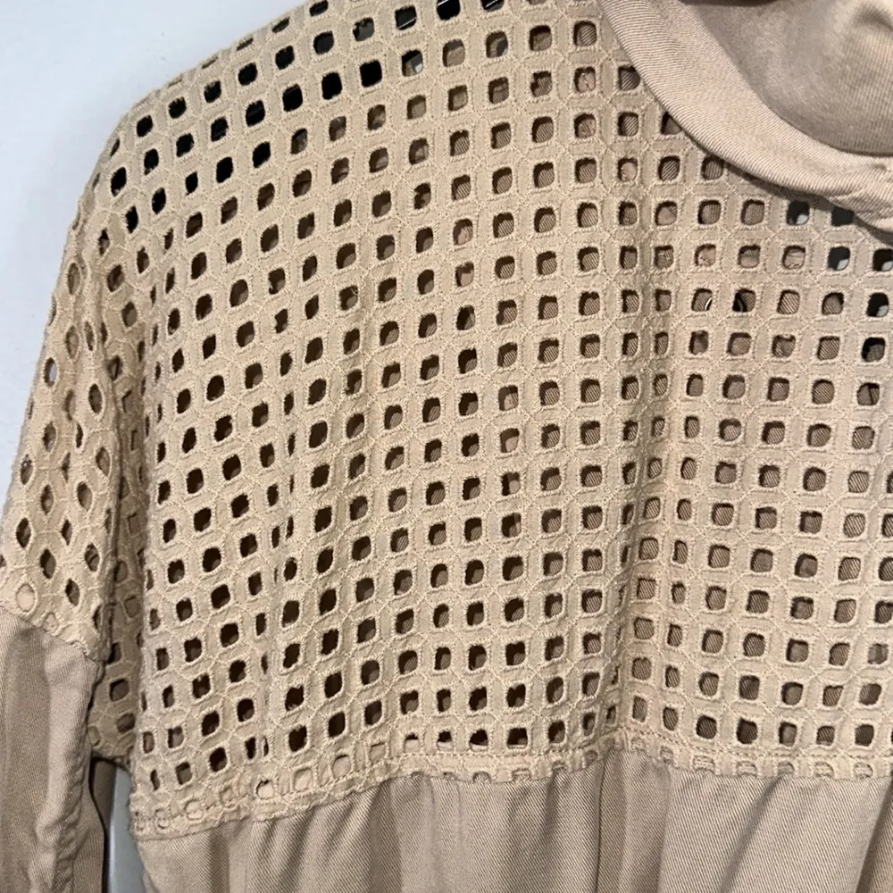 Heartloom beige utility zip front hooded lightweight jacket size XS - Image 7