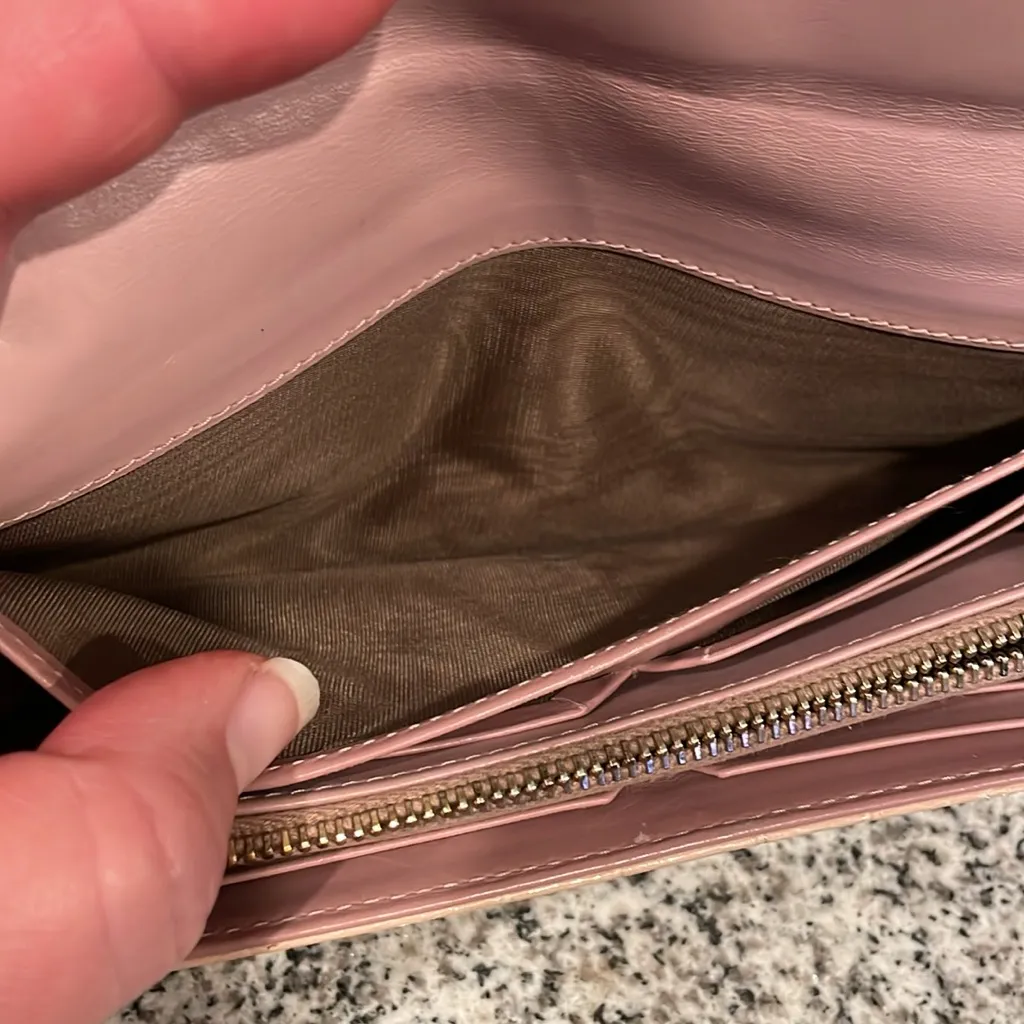 Miu Miu Croc Embossed Leather Wallet with bow - Image 11