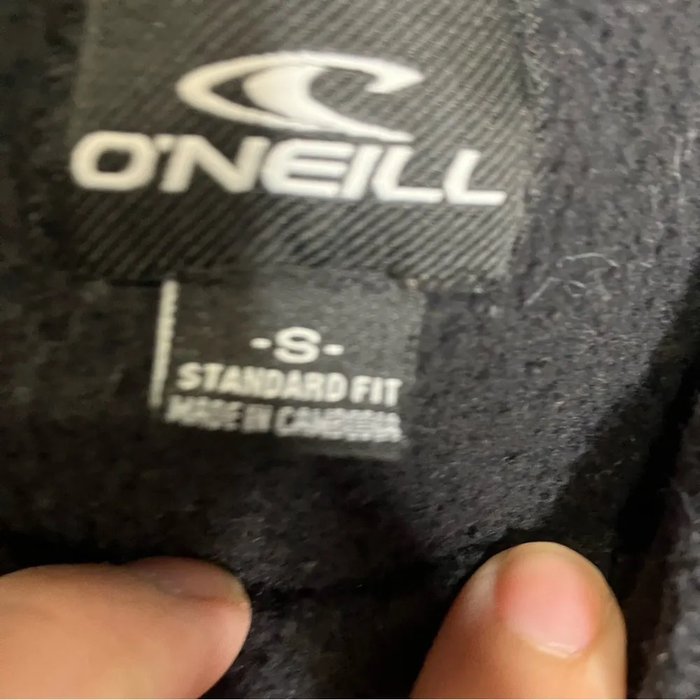 O’Neill hoodie‎ sweatshirt black blue size small casual surf beach bum comfy - Image 3