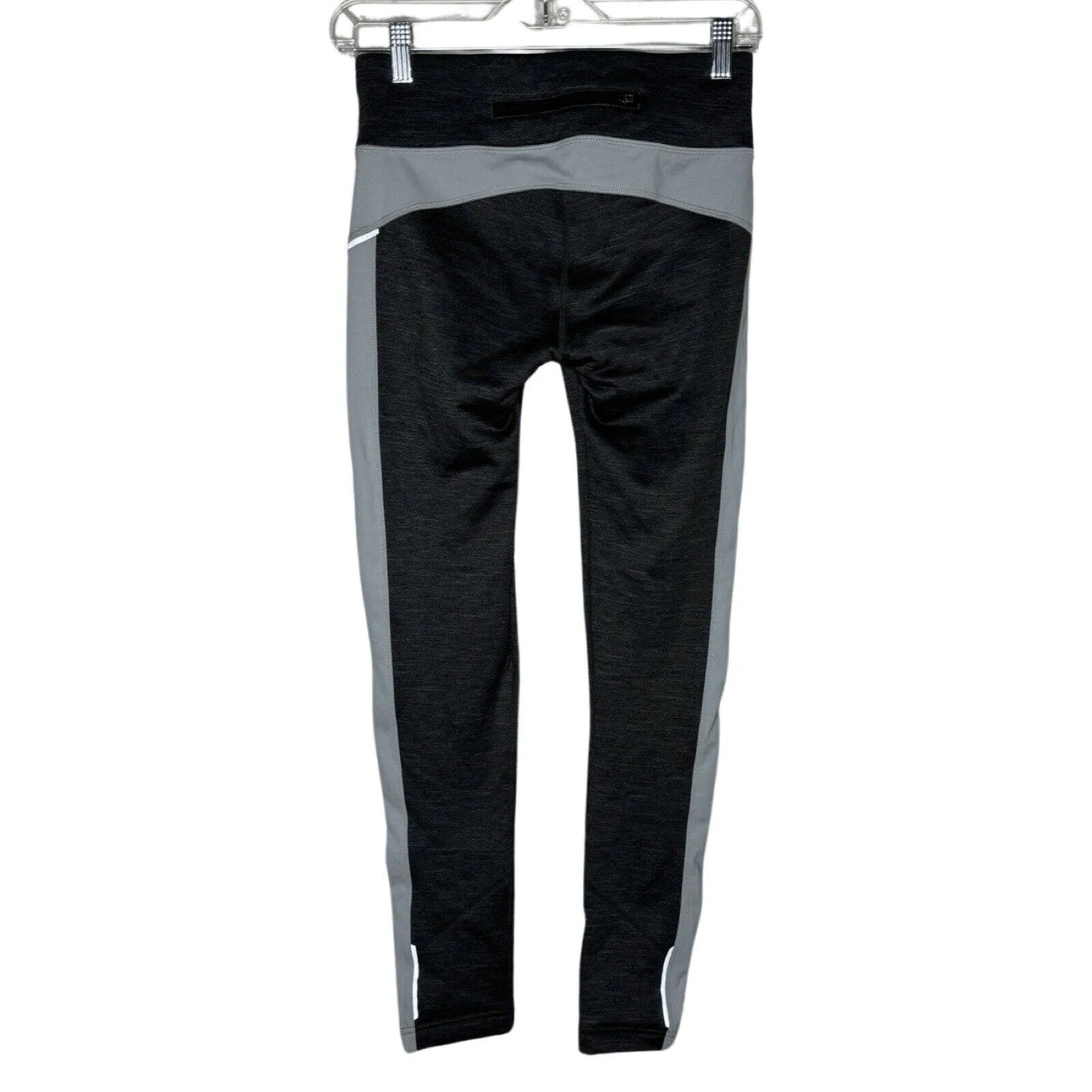 Athleta Pants Womens Small Black Gray Leggings Power Lift Thermal Gym Athleisure - Image 2