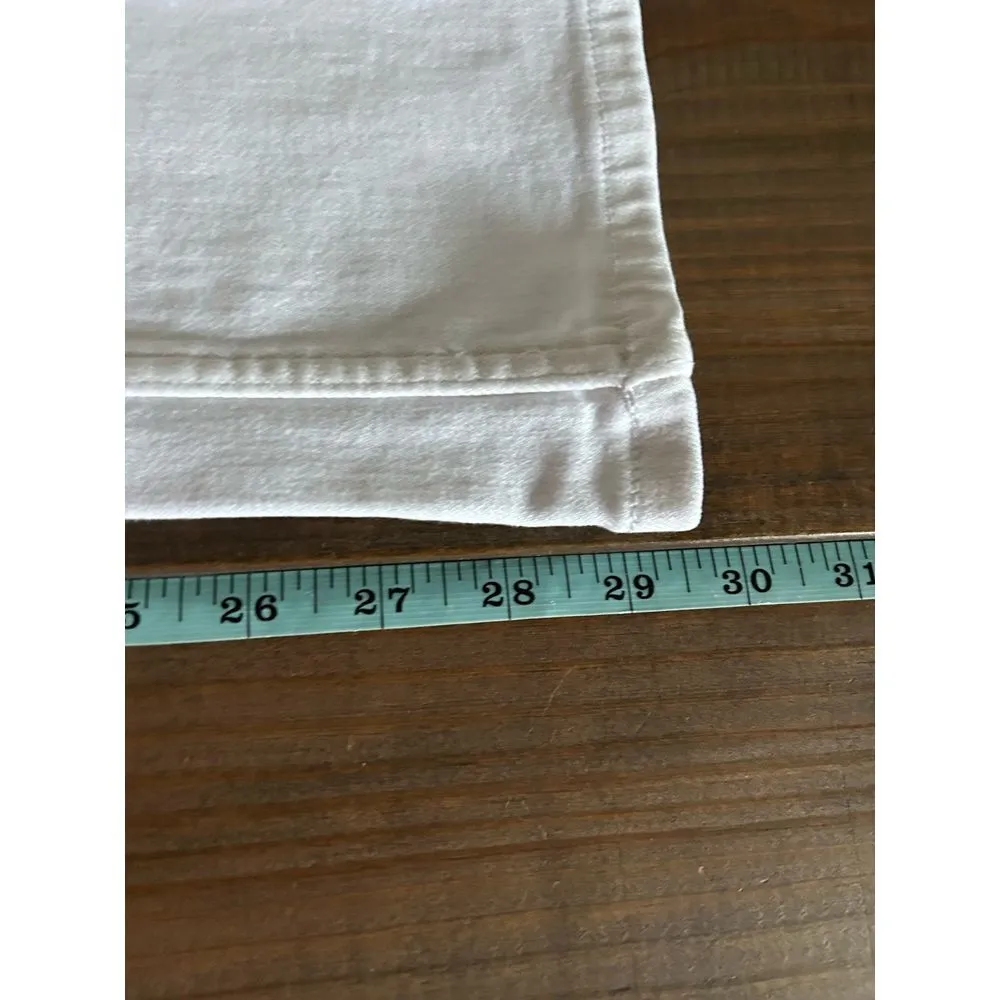 NWT Anthropologie The Yaya Mid-Rise Crop Flare Jeans by Pilcro white  23 Tall - Image 8