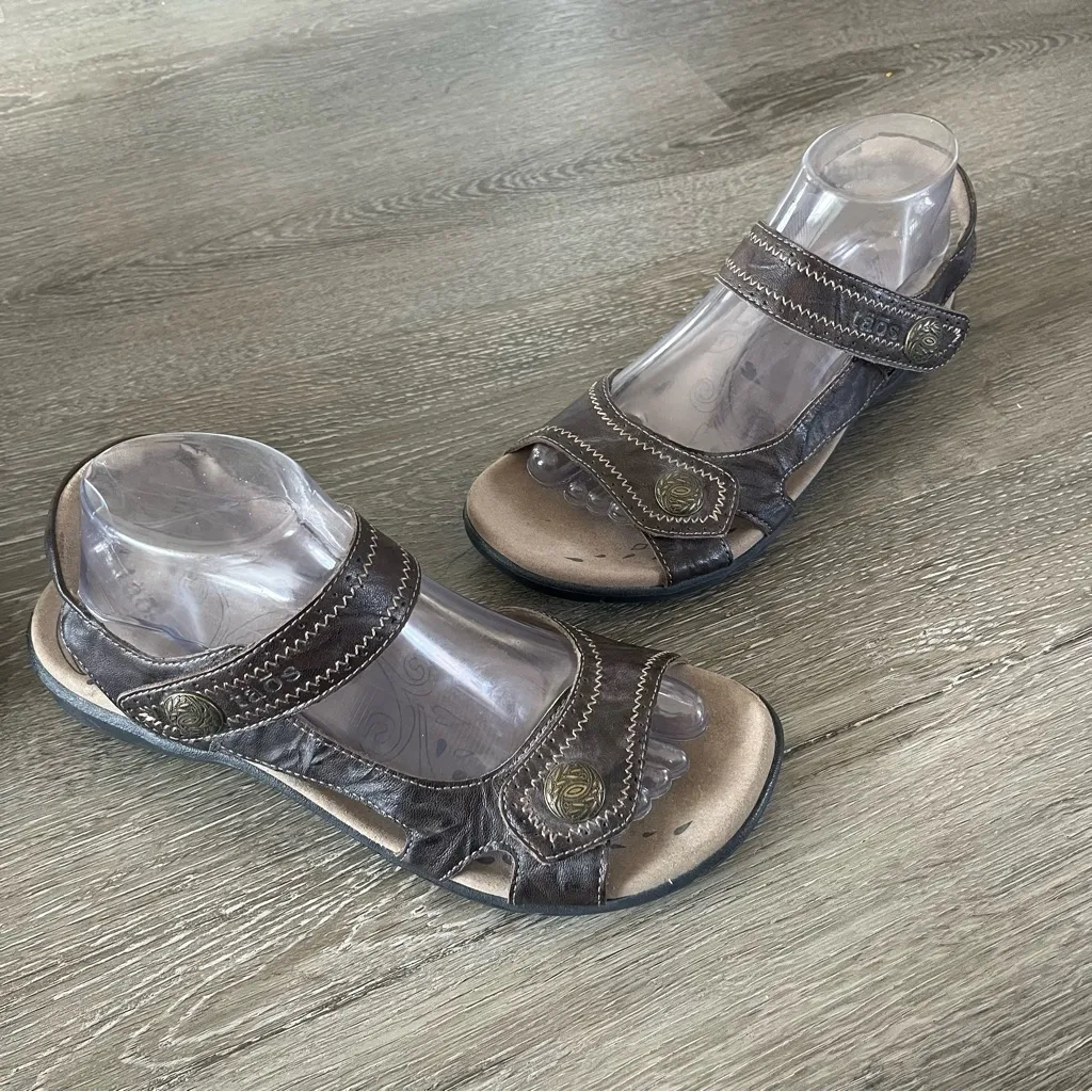 Taos Leather Desire Adjustable Strap Sandals Women’s Size 9 - Image 3