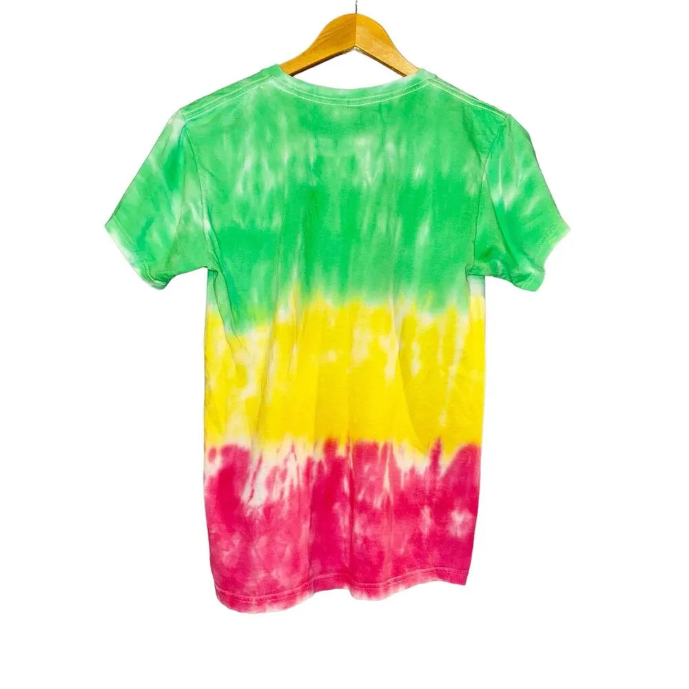 Sublime Tie Dye T Shirt Womens Small Reggae 2019 Band Rare Neon Festival Rainbow Green - Image 5