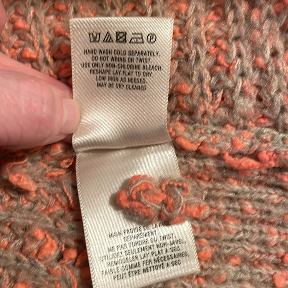 MOTH/ANTHROPOLOGY,‎  WOMEN’S MEDIUM SWEATER. SIDE ZIP HEAVYWEIGHT V-NECK EUC - Image 7