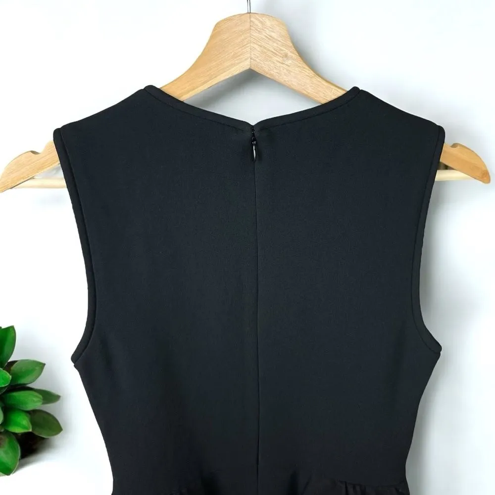 Tibi Wool / Cashmere Peplum Sheath Dress with Embroidered Eyelet Detail - 2 - Image 8