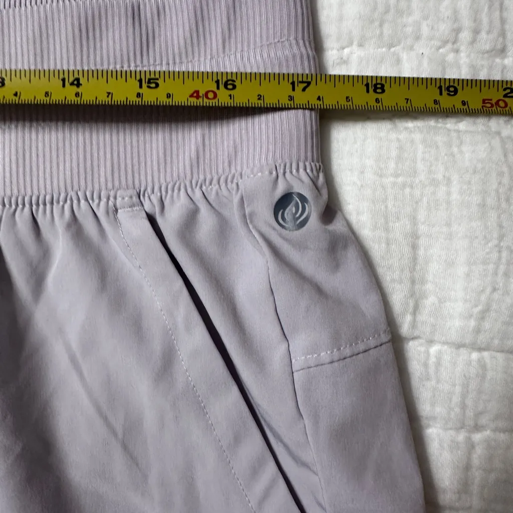 APANA light purple athletic pull on pants with drawstring; size XL - Image 4